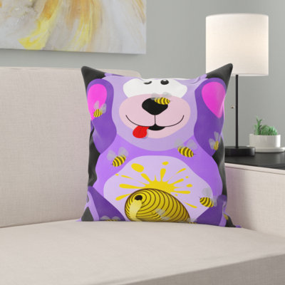 East Urban Home Teddy Bear Throw Pillow Bear Throw Pillow East Urban Home Size